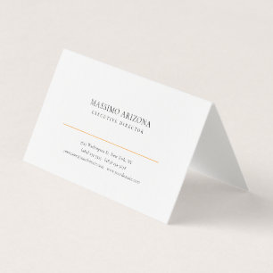 Zwart Wit Minimalistisch Eenvoudig Premium Linnen Visitekaartjes