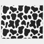 Zwart-Wit Minimalistische Charme Fleece Deken (Voorkant (Horizontaal))