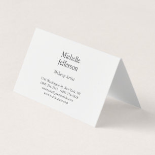 Zwart-wit minimalistische Plain Modern Visitekaartjes