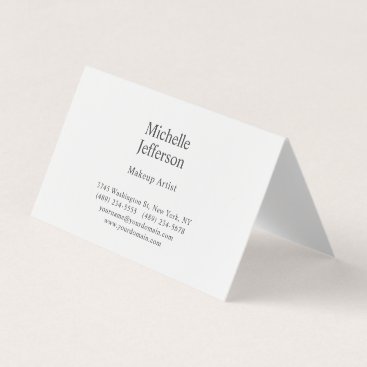 Zwart-wit minimalistische Plain Modern Visitekaartjes