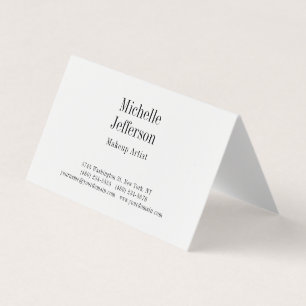 Zwart-wit minimalistische Plain Modern Visitekaartjes