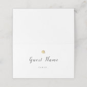 Zwart-wit minimalistische trouwplaatskaarten (Buitenkant ongevouwen)