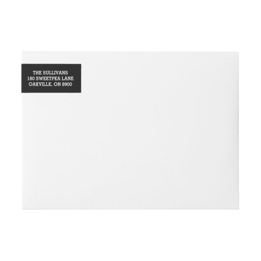 Zwart-wit Mod Polka Dots Pattern-label (Voorkant)