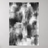 Zwart-wit, modern Abstract Poster (Voorkant)
