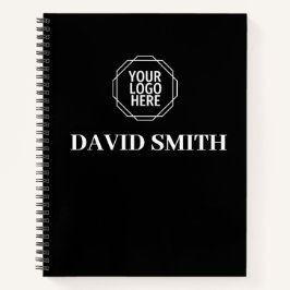 Zwart-wit Modern Business Notitieboek