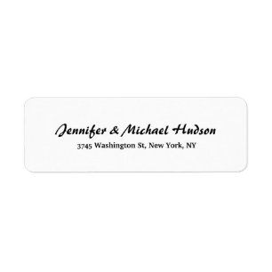 Zwart Wit Modern Creatief Borstelschrift Familie Etiket