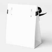 Zwart-wit Modern Dank u Favor Box Bedankdoosjes (Achterkant)