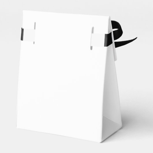 Zwart-wit Modern Dank u Favor Box Bedankdoosjes (Achterkant)