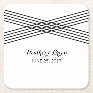 Zwart wit modern decodepapier Onderzetters