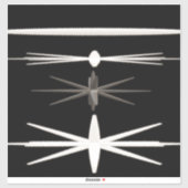 ZWART-WIT MODERN DESIGN STICKER (Vel)