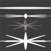 ZWART-WIT MODERN DESIGN STICKER (Voorkant)