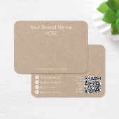 Zwart Wit Modern Ketting Display Eenvoudige sierad Visitekaartje (Bureau)