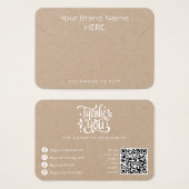 Zwart Wit Modern Ketting Display Eenvoudige sierad Visitekaartje (Voorkant /achterkant)