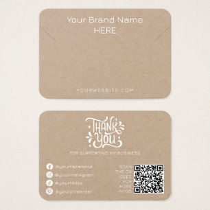 Zwart Wit Modern Ketting Display Eenvoudige sierad Visitekaartje