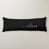 Zwart Wit Modern Minimalistisch Elegant Monogram
