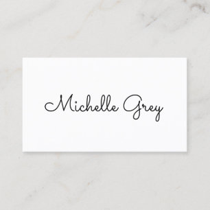 Zwart-wit modern minimalistisch visitekaartje