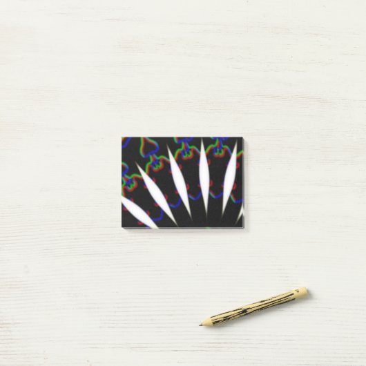 zwart-wit-MODERN Post-it® Notes (Op bureau)