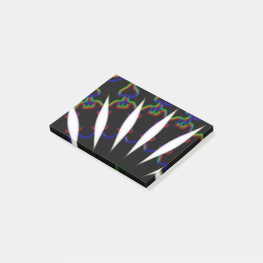 zwart-wit-MODERN Post-it® Notes (Schuin)