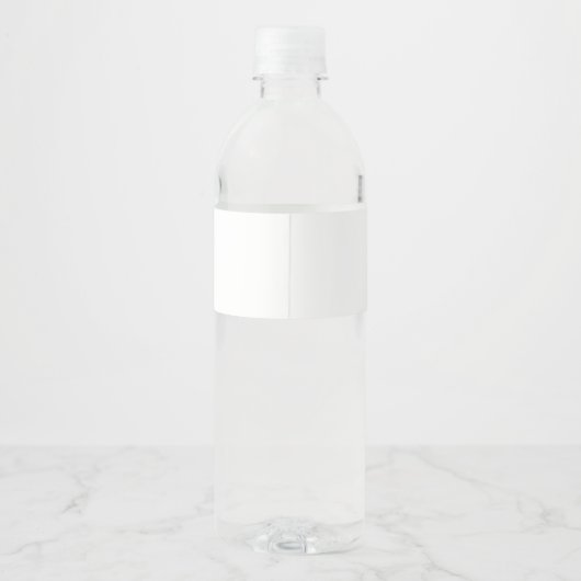 Zwart wit modern script meisjesmonogram naam waterfles etiket (Achterkant)
