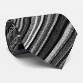 Zwart-wit modern Stropdas (Opgerold)
