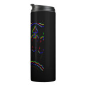 zwart-wit-MODERN Thermosbeker (Geroteerd rechts)