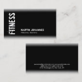Zwart wit modern Visitekaartje (Voorkant / Achterkant)
