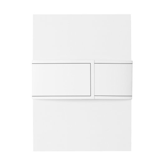 Zwart-wit Moderne Elegante Minimale Bruiloft Uitnodigingen Wikkel (Achterkant Voorbeeld)