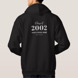 Zwart-wit moderne klasse reünie partij gunst hoodie
