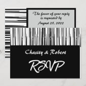 Zwart-wit moderne streep Elegant minimalistisch Kaart (Voorkant / Achterkant)