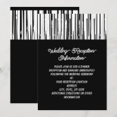 Zwart-wit moderne streep Elegant minimalistisch Kaart (Voorkant / Achterkant)