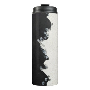 Zwart-Wit Moderne Thermische Tumbler Thermosbeker