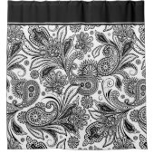 Zwart-wit moerasgordijn douchegordijn (Voorkant)