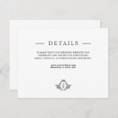  zwart-wit Monogram Behuizing Kaart (Voorkant / Achterkant)