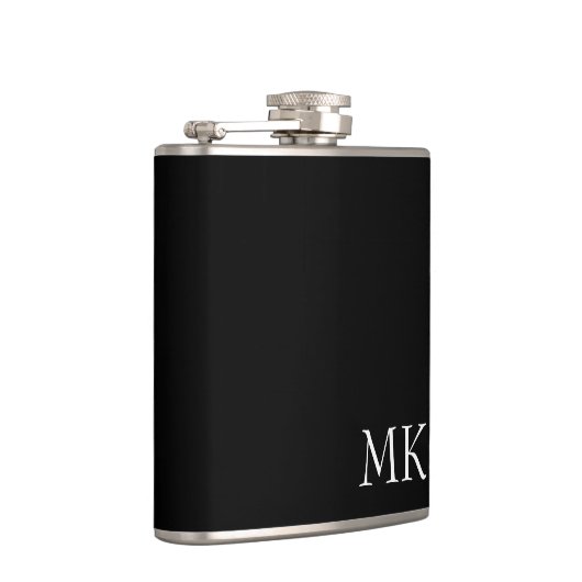 Zwart wit monogram heupfles (Rechts)