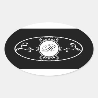 Zwart Wit Monogrammed Bruiloft Favor Zeep Label