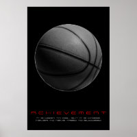 Zwart Wit Motivatie Achievement Basketbal