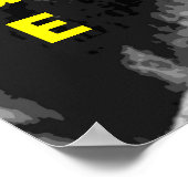 Zwart Wit Motivatie Courage Lion Poster (Hoek)