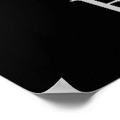 Zwart & Wit Motivatie Fearless Eagle Poster (Hoek)