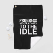 Zwart-wit Motivatie Gezegde Inspirerend Golfhanddoek (Insitu)