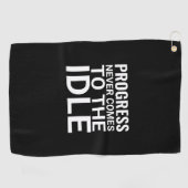 Zwart-wit Motivatie Gezegde Inspirerend Golfhanddoek (Horizontaal)