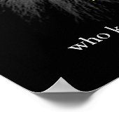 Zwart-wit Motivatie leiderschap Citaat Lion Poster (Hoek)