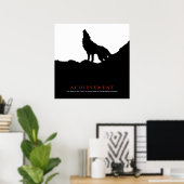 Zwart-wit Motivatie Poster (Thuiskantoor)