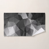 Zwart-wit mozaïekpatroon bad handdoek (Handdoek)