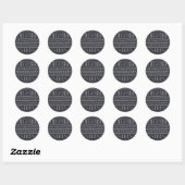 Zwart & Wit Mudcloth Sticker (Vel)