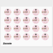Zwart & Wit Nail Tech Logo Sticker (Vel)
