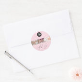 Zwart & Wit Nail Tech Logo Sticker (Envelop)