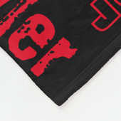Zwart-wit Neon Flame Blanket Naam Collage Fleece Deken (Hoek)