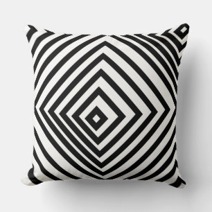 Zwart & Wit Nested Box Pattern - Sierkussen