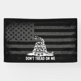 Zwart-wit niet tegen me in Amerikaanse vlag Spandoek
