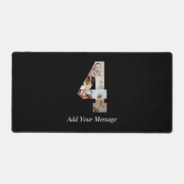 Zwart-wit Nummer 4 Fotocollage Bureaumat